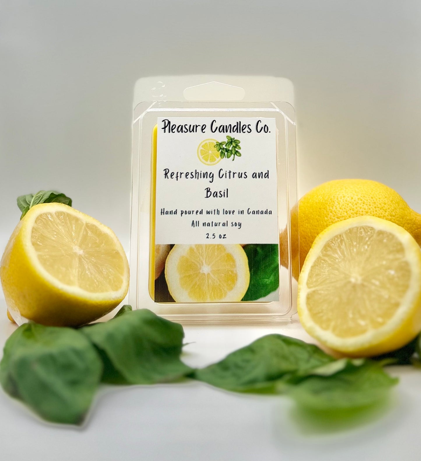 Refreshing Citrus and Basil Wax Melt