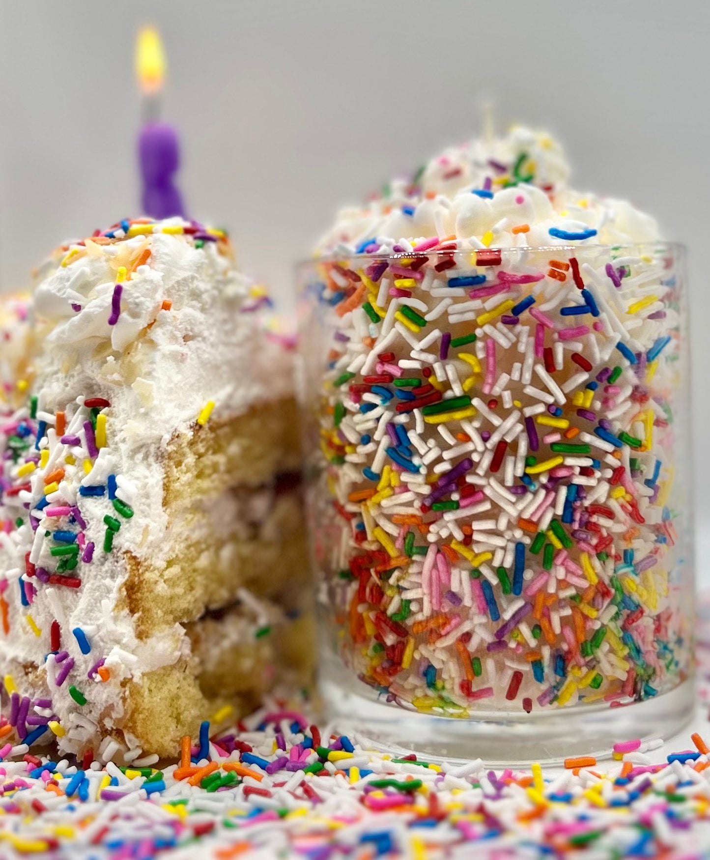 Happy Birthday Candle ... Vanilla Birthday Cake