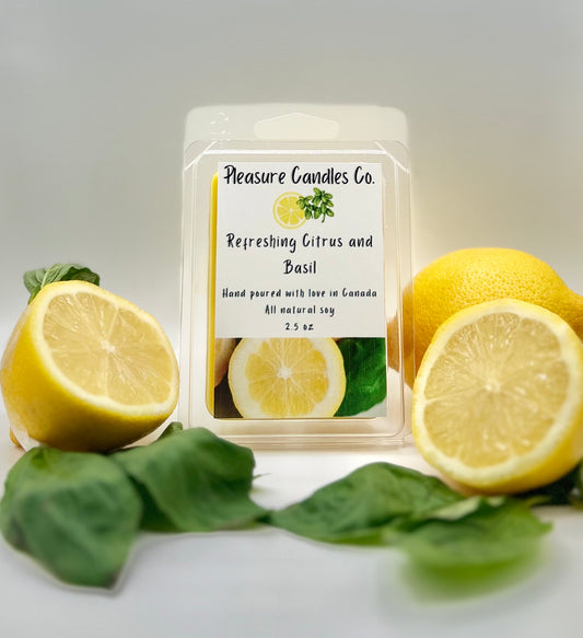 Refreshing Citrus and Basil Wax Melt